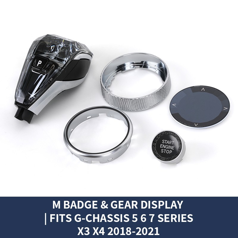 Botão de mudança de marcha de cristal para BMW G11 G12 G30 G31 G32 G70 G80 X3 X4 G01 G02 2018-2011