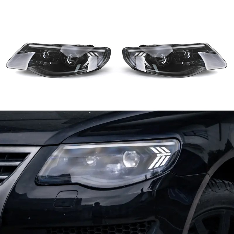 Farol LED completo de atualização de facelift para VW Touareg 2007-2010