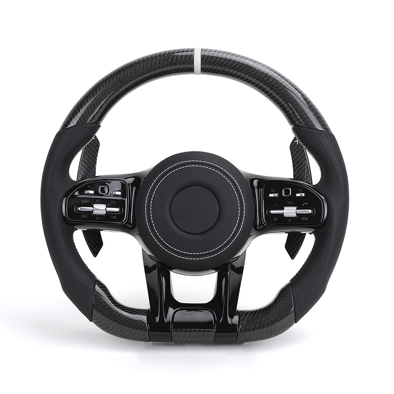 Volante de fibra de carbono para Mercedes W205 W207 W211 G63 AMG